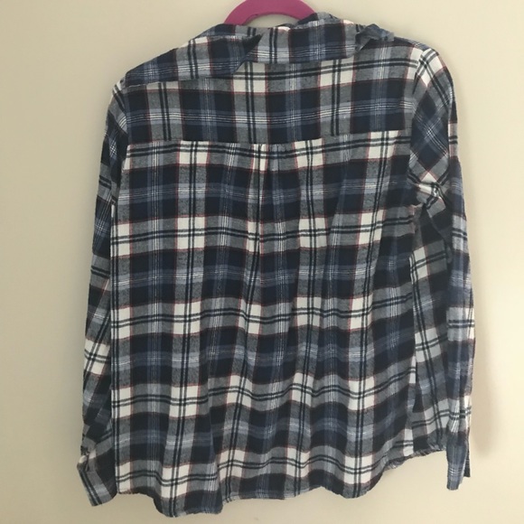 red, white, + blue brandy melville flannel - Picture 3 of 3